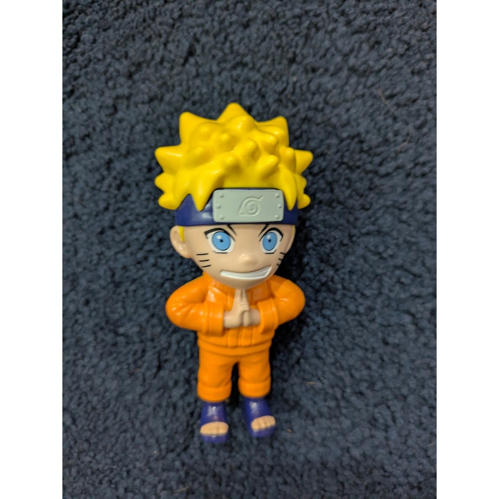 Naruto Uzumaki Mini Figure Toy Orange Jumpsuit Blue Headband Anime 2.5 Inch